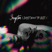 an image of a woman with flowers and the words'i just want to be'